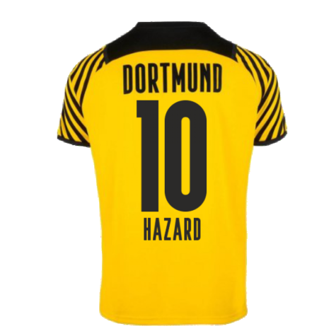 2021-2022 Borussia Dortmund Authentic Home Shirt (HAZARD 10)