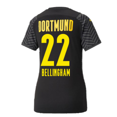 2021-2022 Borussia Dortmund Away Shirt (Ladies) (BELLINGHAM 22)