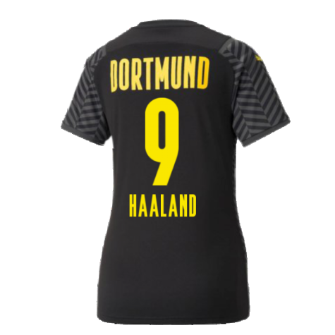 2021-2022 Borussia Dortmund Away Shirt (Ladies) (HAALAND 9)