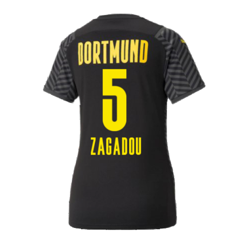 2021-2022 Borussia Dortmund Away Shirt (Ladies) (ZAGADOU 5)