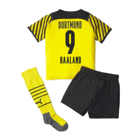 2021-2022 Borussia Dortmund Home Mini Kit (HAALAND 9)