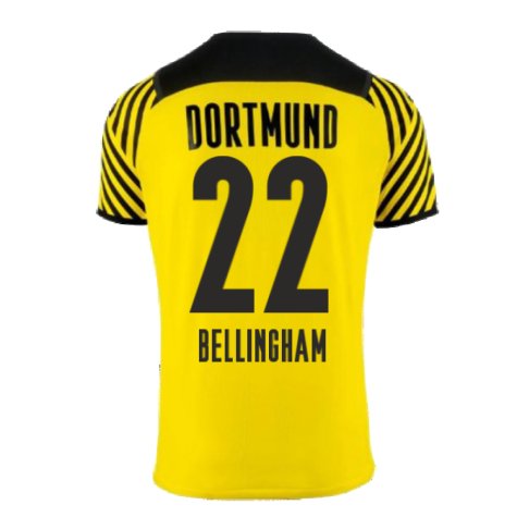 2021-2022 Borussia Dortmund Home Shirt (Kids) (BELLINGHAM 22)