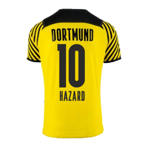 2021-2022 Borussia Dortmund Home Shirt (Kids) (HAZARD 10)