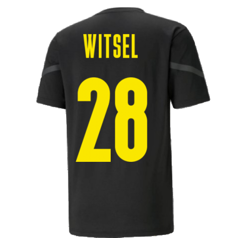 2021-2022 Borussia Dortmund Pre Match Shirt (Black) - Kids (WITSEL 28)