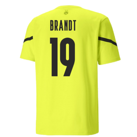 2021-2022 Borussia Dortmund Pre Match Shirt (Yellow) (BRANDT 19)