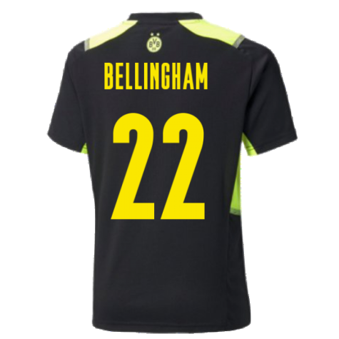 2021-2022 Borussia Dortmund Training Jersey (Black) (BELLINGHAM 22)