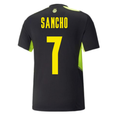 2021-2022 Borussia Dortmund Training Jersey (Black) (SANCHO 7)