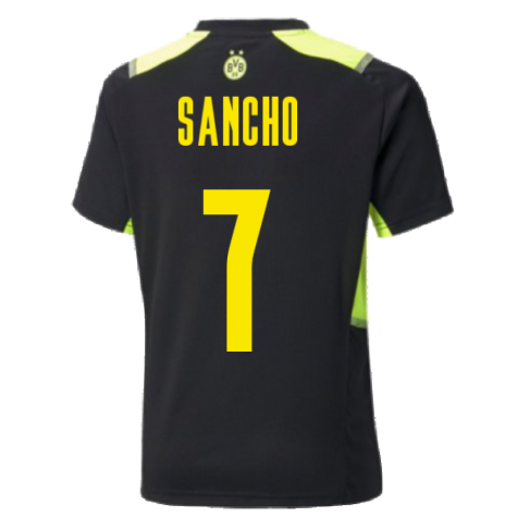 2021-2022 Borussia Dortmund Training Jersey (Black) (SANCHO 7)