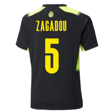 2021-2022 Borussia Dortmund Training Jersey (Black) (ZAGADOU 5)