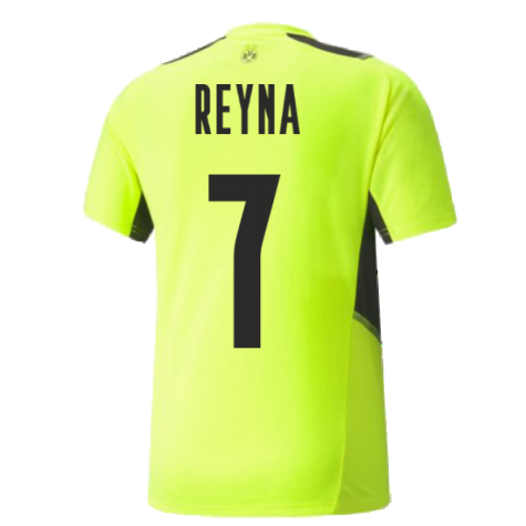 2021-2022 Borussia Dortmund Training Jersey (Yellow) (REYNA 7)