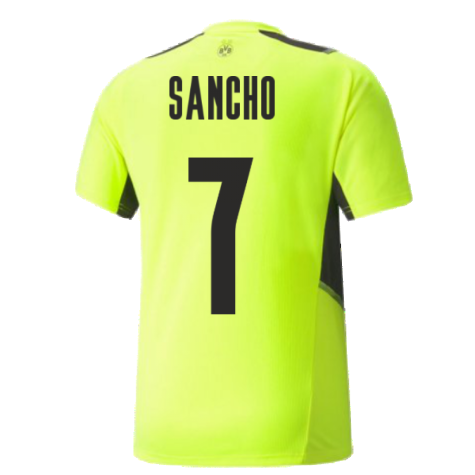 2021-2022 Borussia Dortmund Training Jersey (Yellow) (SANCHO 7)