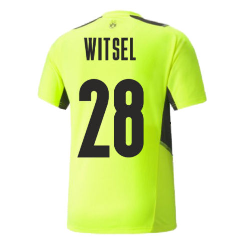 2021-2022 Borussia Dortmund Training Jersey (Yellow) (WITSEL 28)