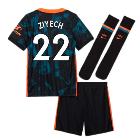 2021-2022 Chelsea 3rd Baby Kit (ZIYECH 22)