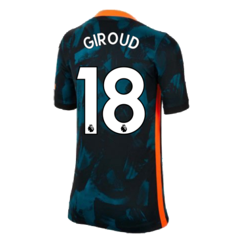 2021-2022 Chelsea 3rd Shirt (Kids) (GIROUD 18)