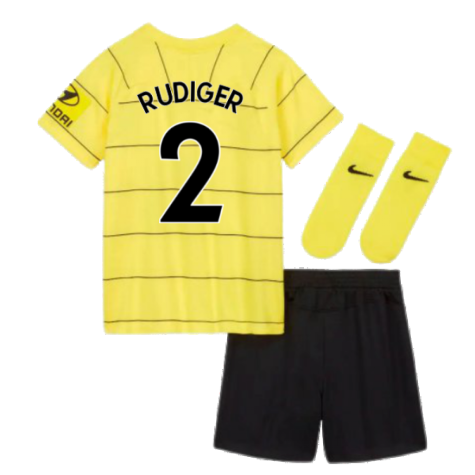 2021-2022 Chelsea Away Baby Kit (RUDIGER 2)