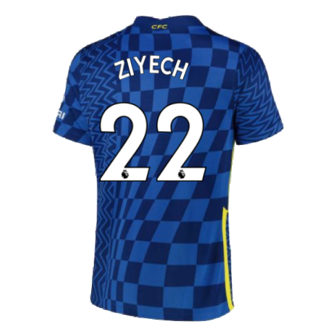 2021-2022 Chelsea Home Shirt (Kids) (ZIYECH 22)