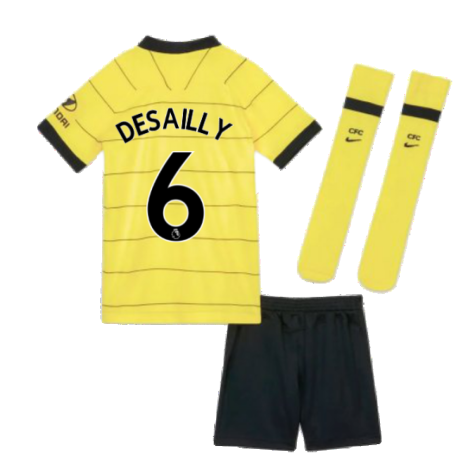 2021-2022 Chelsea Little Boys Away Mini Kit (DESAILLY 6)