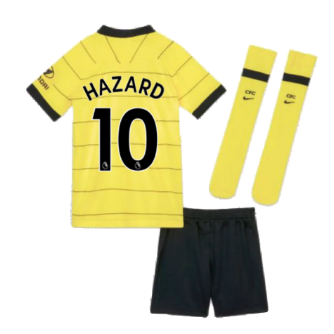 2021-2022 Chelsea Little Boys Away Mini Kit (HAZARD 10)