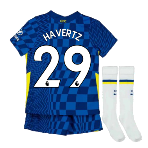 2021-2022 Chelsea Little Boys Home Mini Kit (HAVERTZ 29)