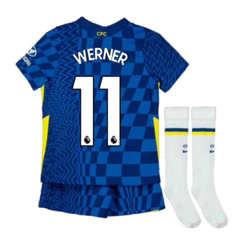 2021-2022 Chelsea Little Boys Home Mini Kit (WERNER 11)