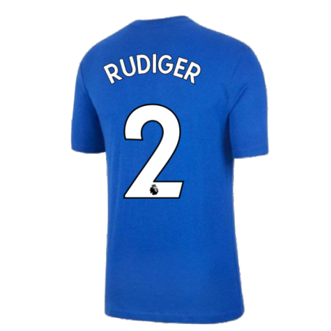 2021-2022 Chelsea Swoosh Club Tee (Blue) (RUDIGER 2)