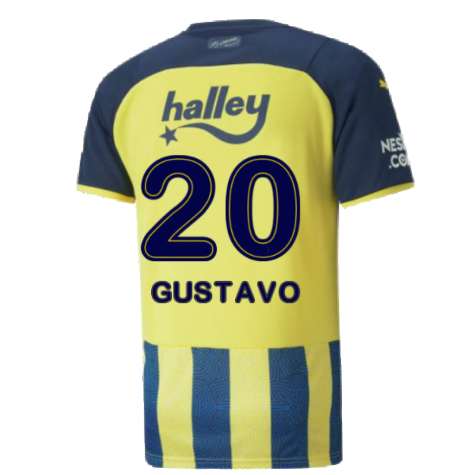 2021-2022 Fenerbahce Home Shirt (Gustavo 20)