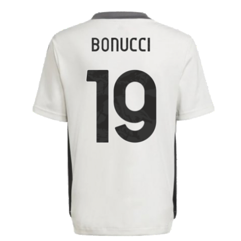 2021-2022 Juventus Training Shirt (White) - Kids (BONUCCI 19)