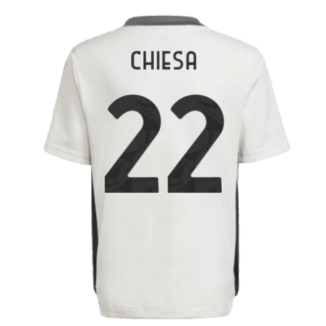 2021-2022 Juventus Training Shirt (White) - Kids (CHIESA 22)