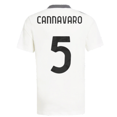 2021-2022 Juventus Training Shirt (White) - Ladies (CANNAVARO 5)