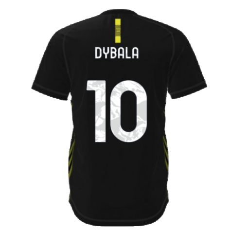 2021-2022 Juventus Travel Tee (Black) (DYBALA 10)