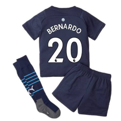 2021-2022 Man City 3rd Mini Kit (BERNARDO 20)