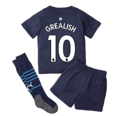 2021-2022 Man City 3rd Mini Kit (GREALISH 10)