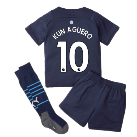 2021-2022 Man City 3rd Mini Kit (KUN AGUERO 10)