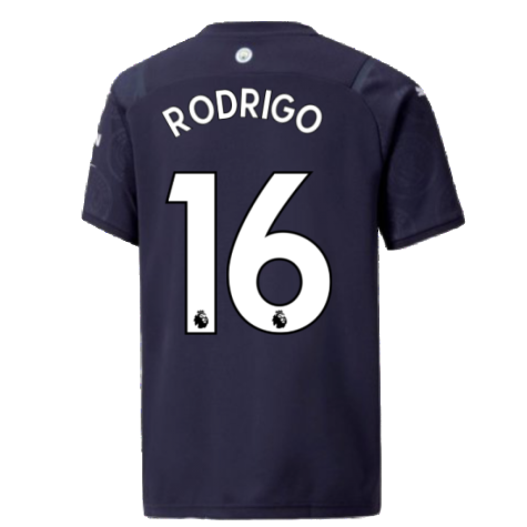 2021-2022 Man City 3rd Shirt (Kids) (RODRIGO 16)