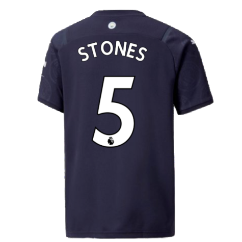 2021-2022 Man City 3rd Shirt (Kids) (STONES 5)