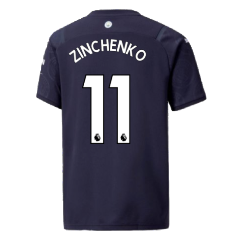 2021-2022 Man City 3rd Shirt (Kids) (ZINCHENKO 11)