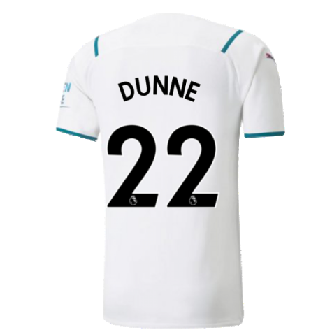 2021-2022 Man City Authentic Away Shirt (DUNNE 22)