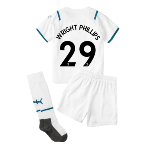 2021-2022 Man City Away Mini Kit (WRIGHT PHILLIPS 29)