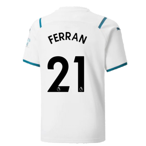 2021-2022 Man City Away Shirt (Kids) (FERRAN 21)