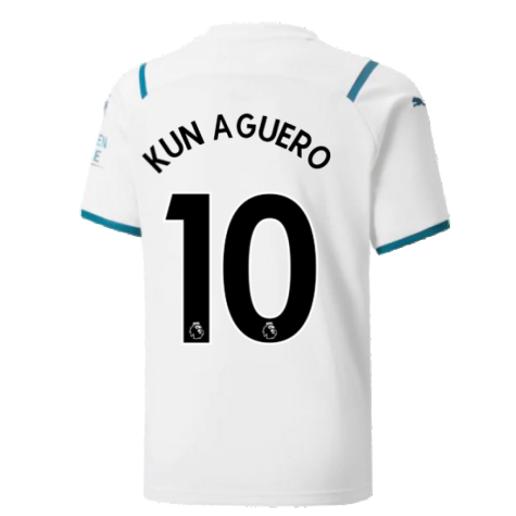 2021-2022 Man City Away Shirt (Kids) (KUN AGUERO 10)