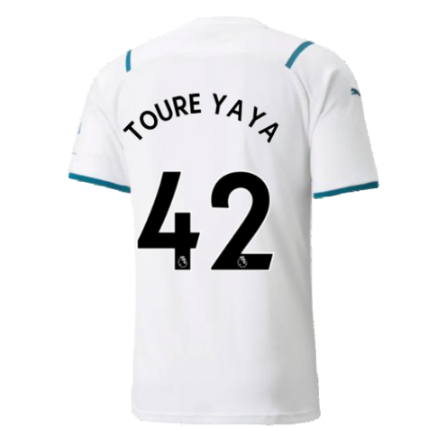 2021-2022 Man City Away Shirt (TOURE YAYA 42)