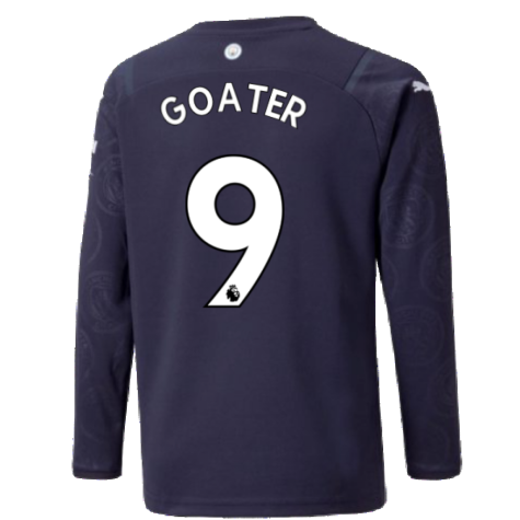 2021-2022 Man City Long Sleeve 3rd Shirt (Kids) (GOATER 9)