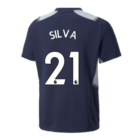 2021-2022 Man City PRO Training Jersey (Peacot) (SILVA 21)