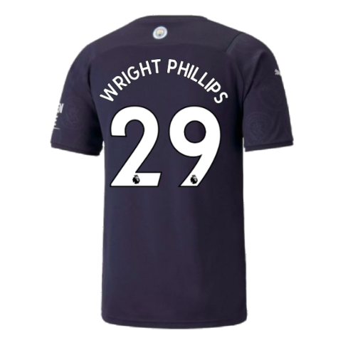 2021-2022 Man City Third Player Issue Shirt (WRIGHT PHILLIPS 29)