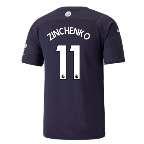 2021-2022 Man City Third Player Issue Shirt (ZINCHENKO 11)