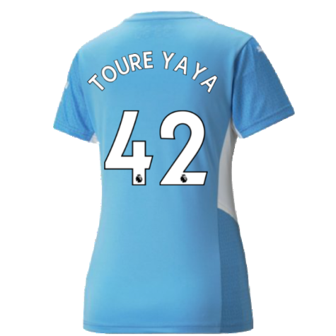 2021-2022 Man City Womens Home Shirt (TOURE YAYA 42)