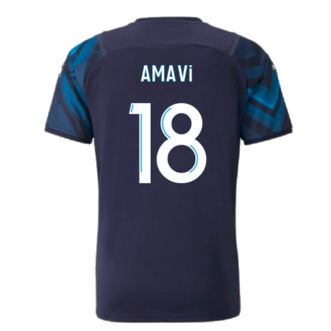 2021-2022 Marseille Authentic Away Shirt (AMAVI 18)