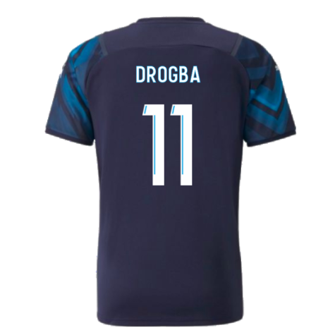 2021-2022 Marseille Authentic Away Shirt (DROGBA 11)
