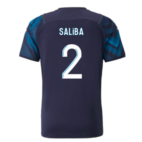 2021-2022 Marseille Authentic Away Shirt (SALIBA 2)