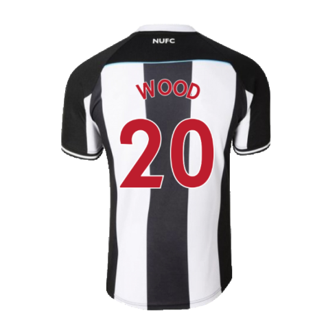 2021-2022 Newcastle United Home Shirt (M) (Mint) (WOOD 20)